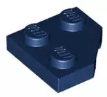 LEGO Sonderplatten 26601 Platte 2x2 mit abgeschrägtem Eck, dunkeBlau