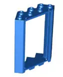 LEGO Türen und Fenster 28327 Ecktürrahmen 4x4x6, blau