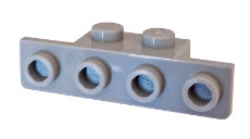 LEGO Sonderplatten 28802 Halter 1x2/1x4 (2 abgerundete Ecken unten), hellgrau