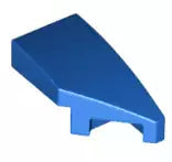LEGO Schrägsteine 29119 Bogenstein 1x2x2/3 ohne Noppen, Rechts, 45° abgeschrägt, blau