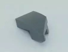 LEGO Schrägsteine 29120 Bogenstein 1x2x2/3 ohne Noppen, Links, 45° abgeschrägt, dunkelgrau