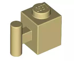 LEGO Sondersteine 2921 Stein 1x1 mit Griff, beige