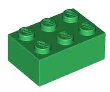 LEGO Steine 3002 Stein 2x3, grün