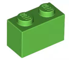 LEGO Steine 3004 Stein 2x1, knallgrün