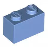 LEGO Steine 3004 Stein 2x1, mittelblau