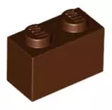 LEGO Steine 3004 Stein 2x1, rotbraun