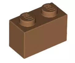 LEGO Steine 3004 Stein 2x1, mitteldunkel fleischfarben