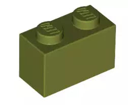 LEGO Steine 3004 Stein 2x1, olivgrün