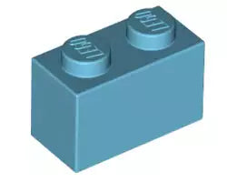 LEGO Steine 3004 Stein 2x1, mittel-azurblau
