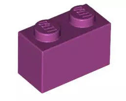 LEGO Steine 3004 Stein 2x1, magentarot