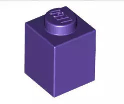 LEGO Steine 3005 Stein 1x1, dunkelpurpur