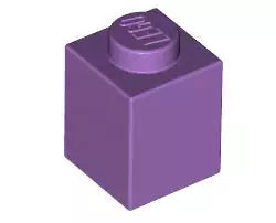 LEGO Steine 3005 Stein 1x1, mittel-lavendel