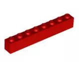 LEGO Steine 3008 Stein 1x8, rot