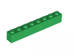LEGO Steine 3008 Stein 1x8, grün