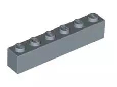 LEGO Steine 3009 Stein 1x6, sandblau