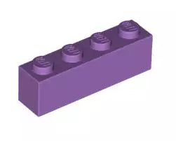 LEGO Steine 3010 Stein 1x4, mittel-lavendel