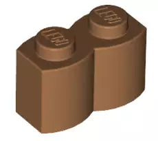 LEGO Sondersteine 30136 Palisandenstein 1x2, mitteldunkel fleischfarben