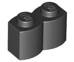 LEGO Sondersteine 30136 Palisandenstein 1x2, schwarz
