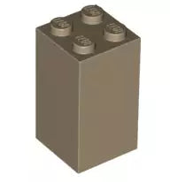LEGO Steine 30145 Stein 2x2x3, dunkelbeige