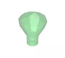 LEGO Gestein 30153 Edelstein mit 24 Facetten, transparent-grün