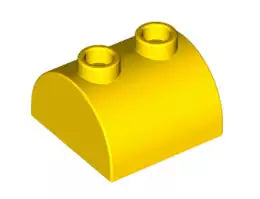 LEGO Sondersteine 30165 Bogenstein 2x2 mit 2 Noppen, gelb