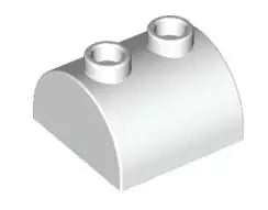LEGO Sondersteine 30165 Bogenstein 2x2 mit 2 Noppen, weiß