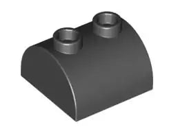LEGO Sondersteine 30165 Bogenstein 2x2 mit 2 Noppen, schwarz