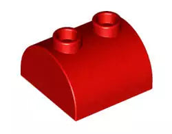 LEGO Sondersteine 30165 Bogenstein 2x2 mit 2 Noppen, rot