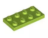 LEGO Platten 3020 Platte 2x4, lindgrün