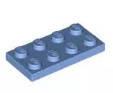 LEGO Platten 3020 Platte 2x4, mittelblau
