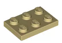 LEGO Platten 3021 Platte 2x3, beige