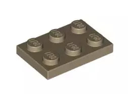 LEGO Platten 3021 Platte 2x3, dunkelbeige