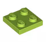 LEGO Platten 3022 Platte 2x2, lindgrün