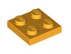 LEGO Platten 3022 Platte 2x2, knallhellorange