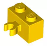 LEGO Sondersteine 30237 Stein 1x2 mit senkrechtem Clip, gelb