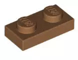 LEGO Platten 3023 Platte 1x2, mitteldunkel fleischfarben
