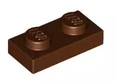 LEGO Platten 3023 Platte 1x2, rotbraun