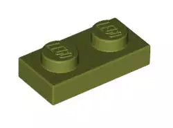 LEGO Platten 3023 Platte 1x2, olivgrün
