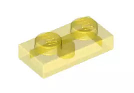 LEGO Platten 3023 Platte 1x2, transparent-gelb