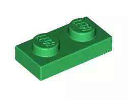 LEGO Platten 3023 Platte 1x2, grün