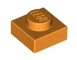 LEGO Platten 3024 Platte 1x1, orange