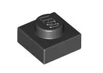 LEGO Platten 3024 Platte 1x1, schwarz