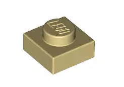 LEGO Platten 3024 Platte 1x1, beige