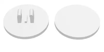 LEGO Verkehrszeichen 30261 Schild rund 2x2 mit Clip, weiß