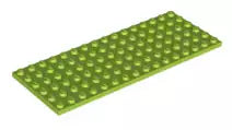 LEGO Platten 3027 Platte 6x16, lindgrün