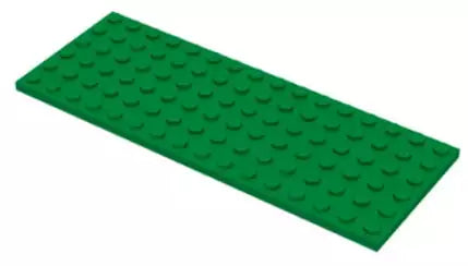 LEGO Platten 3027 Platte 6x16, grün