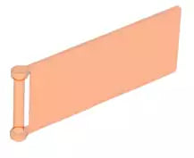 LEGO Flaggen 30292 Flagge 7x3, transparent-neonorange