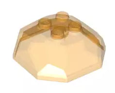 LEGO Sondersteine 30293 Felsblock Oberteil, transparent-orange