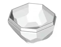 LEGO Gestein 30294 Felsblock Unterteil, weiß