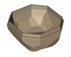 LEGO Gestein 30294 Felsblock Unterteil, dunkelbeige